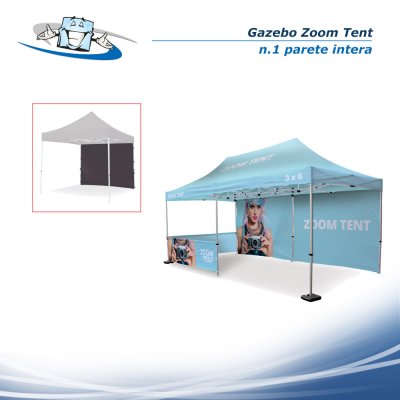 Parete Intera 300x600 cm per Gazebo Zoom Tent disponibile vari colori