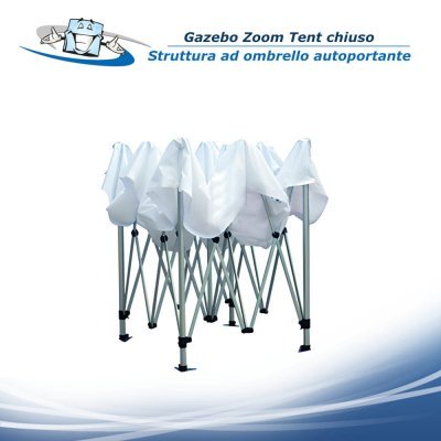Gazebo Zoom Tent 2x2 m - Padiglione pubblicitario personalizzabile per fiere e manifestazioni