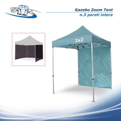 Parete Intera 200x200 cm per Gazebo Zoom Tent disponibile vari colori