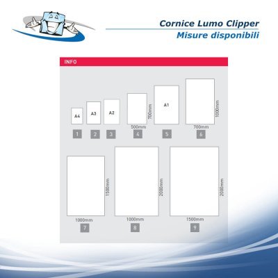 Lumo Clipper - Cornice a LED con sistema a scatto per piccoli e grandi  formati personalizzabile