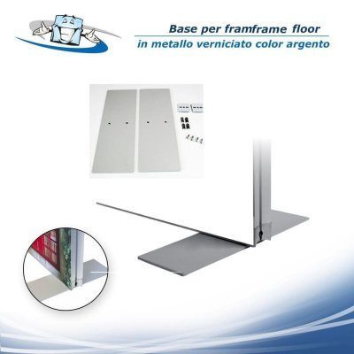 Base 30x10 cm per cornice per banner in tessuto framframe floor