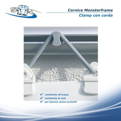 Monsterframe - Accessori per fissaggio banner clamp