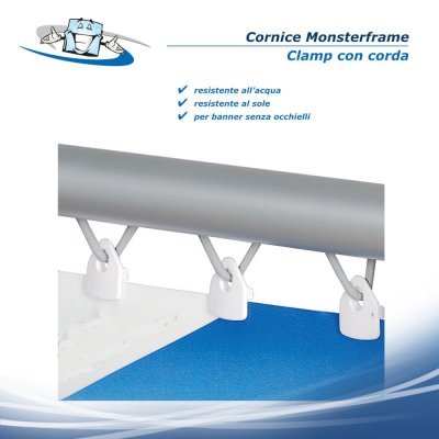 Monsterframe - Accessori per fissaggio banner