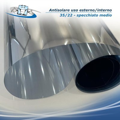 Pellicole specchio per vetri su misura - antisolari riflettenti - uso interno o esterno