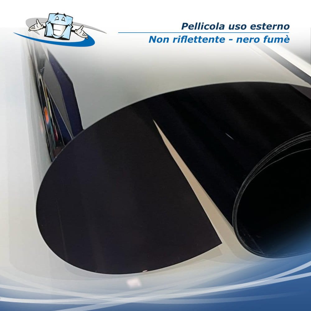Pellicole nere per vetri su misura - non riflettenti - uso esterno