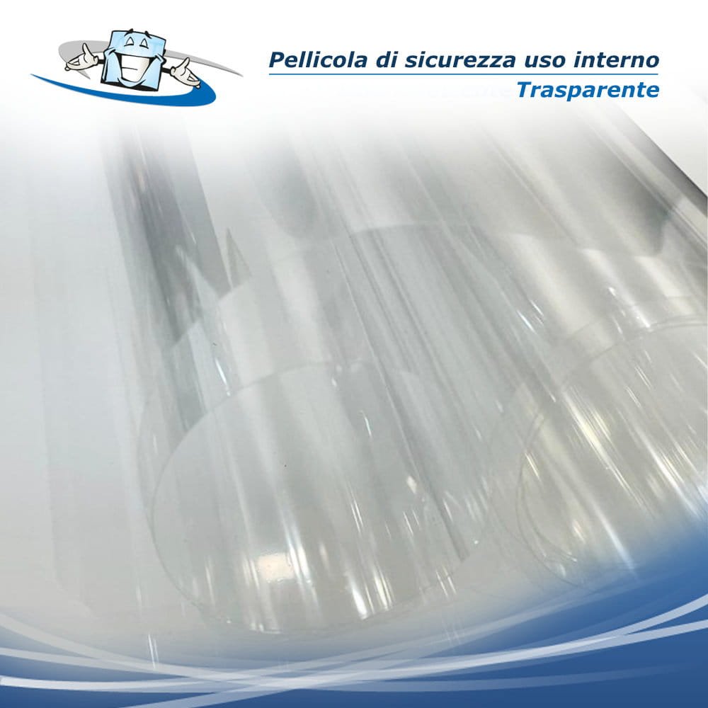 Pellicole di sicurezza per vetri - antisfondamento trasparente - uso interno