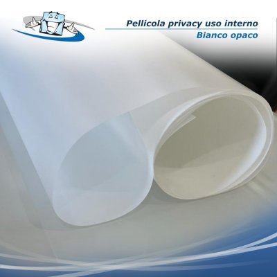 Pellicole privacy per vetri su misura - bianco opaco - uso interno