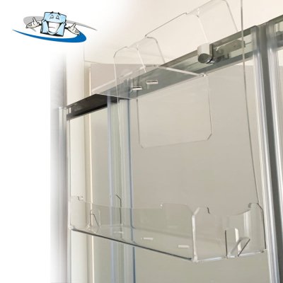 Ripiano portasapone per doccia in plexiglass