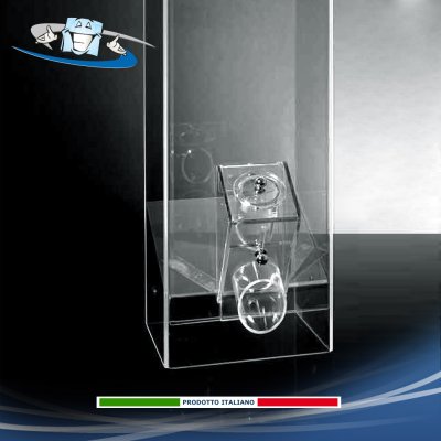 Silos per caffè - Dispenser rettangolare in plexiglass in 4 dimensioni