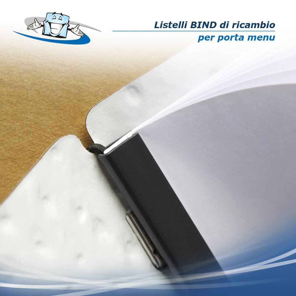 Listelli BIND di ricambio per porta menu, confezione da 5 pezzi