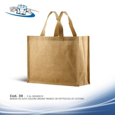 Borse shopping in Juta personalizzabili con il vostro logo disponibili in diversi modelli