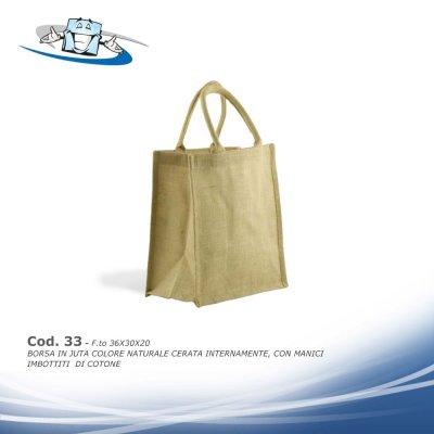 Borse shopping in Juta personalizzabili con il vostro logo disponibili in diversi modelli