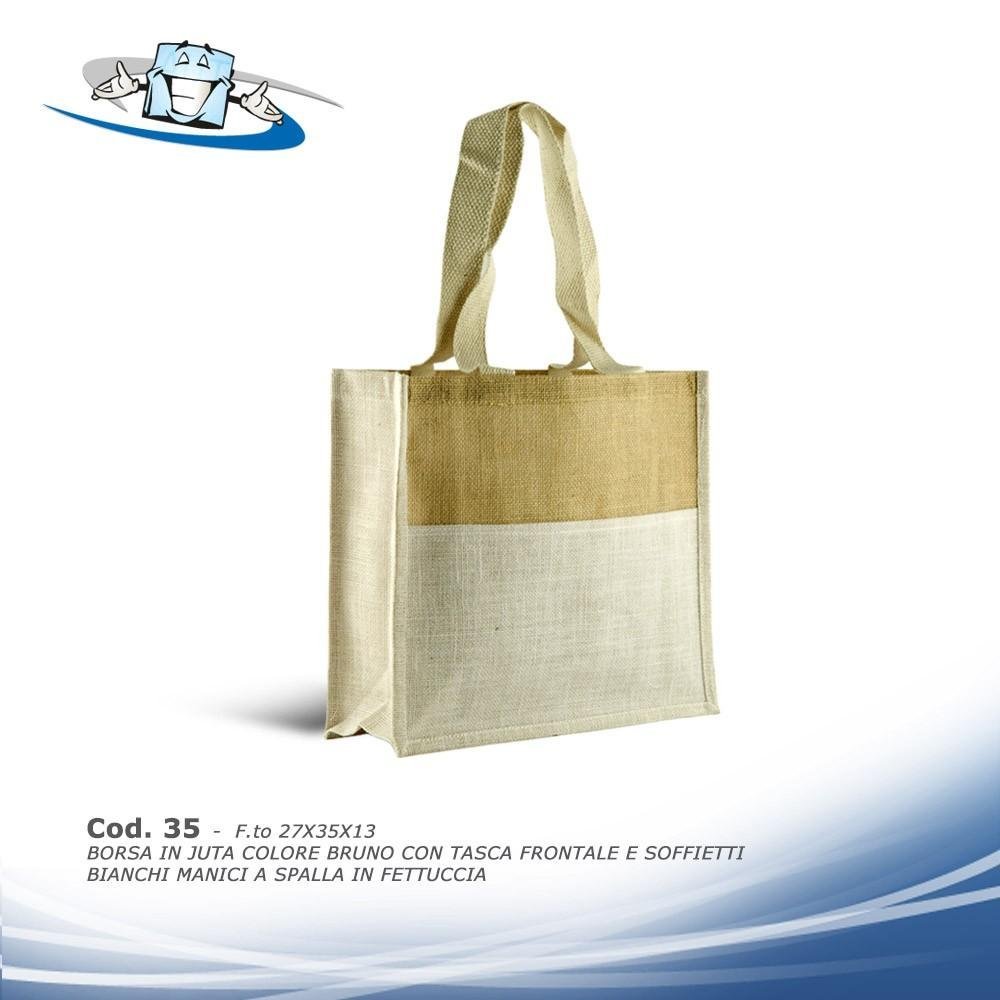Borse shopping in Juta personalizzabili con il vostro logo disponibili in diversi modelli