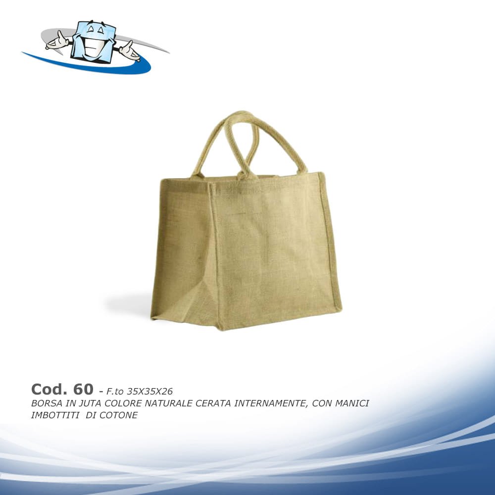 Borse shopping in Juta personalizzabili con il vostro logo disponibili in diversi modelli