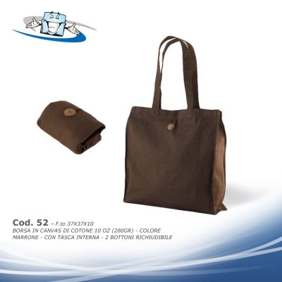 Borse shopping e sacchi in cotone e tela canvas personalizzabili con il vostro logo