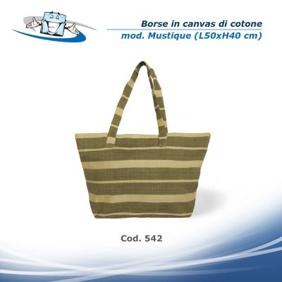Borse in canvas di cotone modello mustique