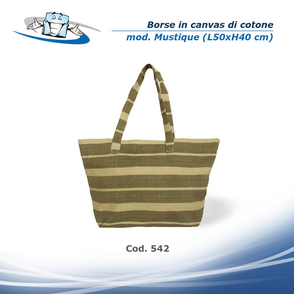 Borse in canvas di cotone modello mustique