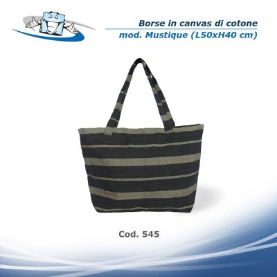 Borse in canvas di cotone modello mustique