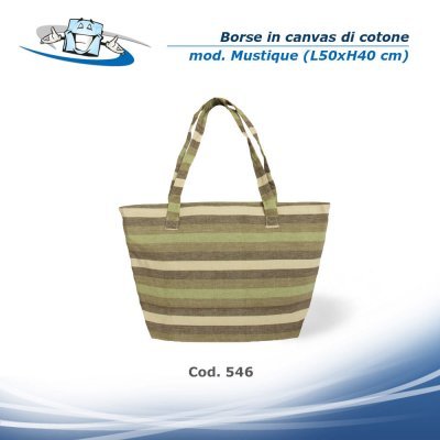 Borse in canvas di cotone modello mustique