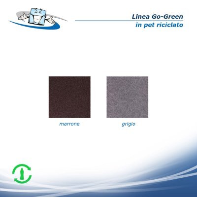 Linea Go-Green - Porta menu A4 verticale (23,2 x 31,8 cm) in pet riciclato con etichetta personalizzabile