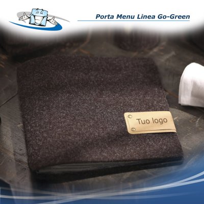 Linea Go-Green - Porta menu Quadrato (23 x 23,1 cm) in pet riciclato