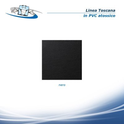 Linea Toscana - Porta menu monoanta nero in PVC atossico