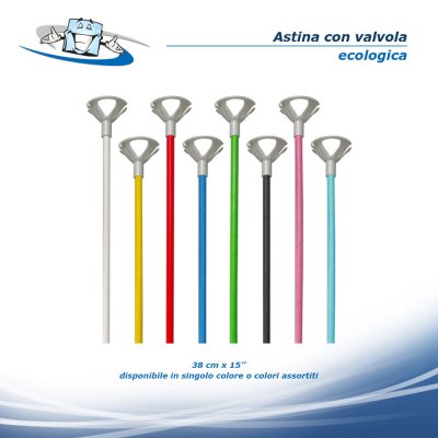 Astine con valvole in cartone per palloncini - biodegradabile o ecologiche