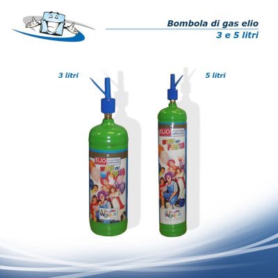 Bombola di gas elio per palloncini - 3 misure