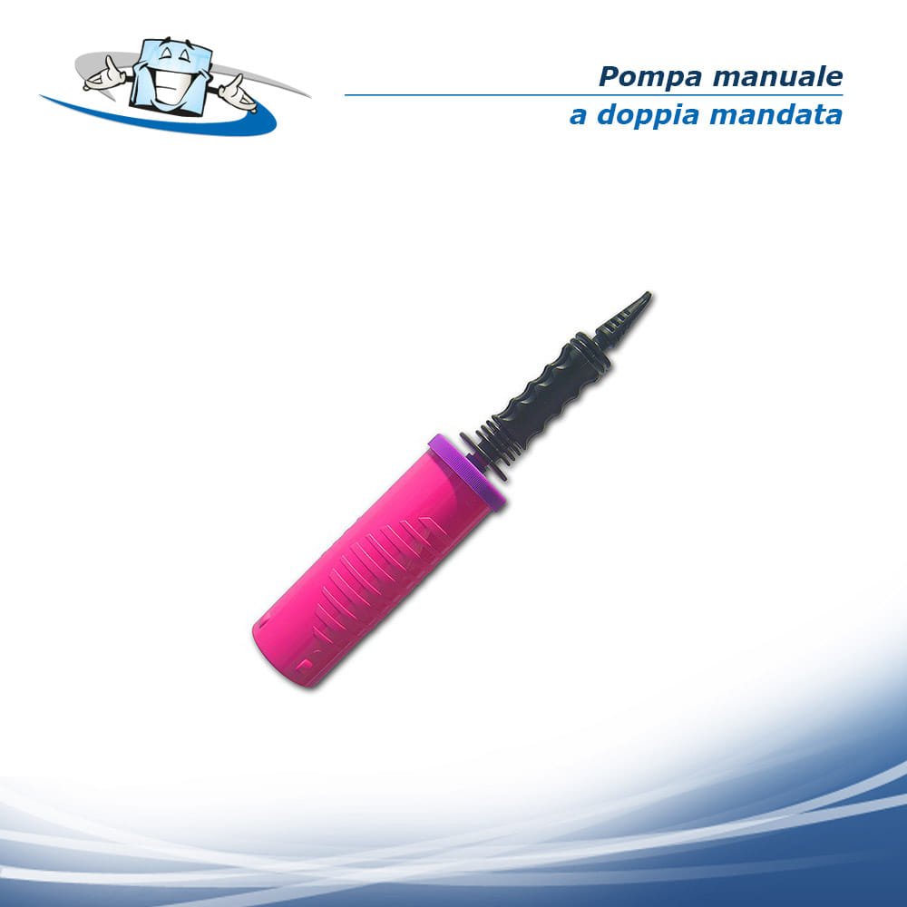 Pompa manuale per il gonfiaggio di palloncini - a doppia mandata
