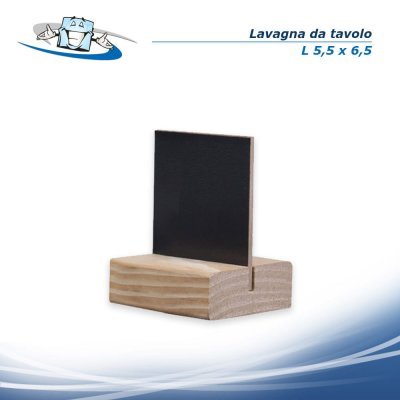 Lavagne da tavolo per numero menu piatto del giorno D4 Style Modigliani con base colore pino