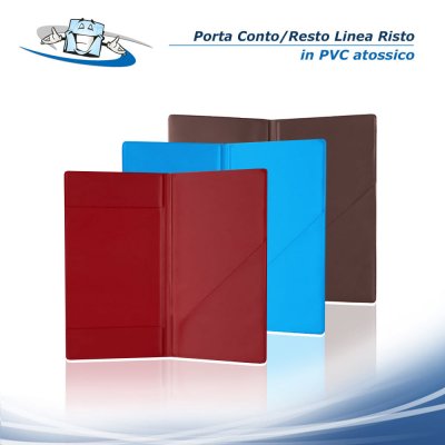 Linea Risto - Porta conto/resto con 2 tasche in PVC atossico