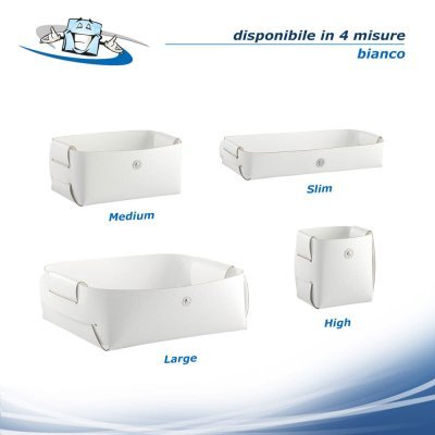 Linea Chef - Porta oggetti Agile in 4 misure in vera pelle rigenerata