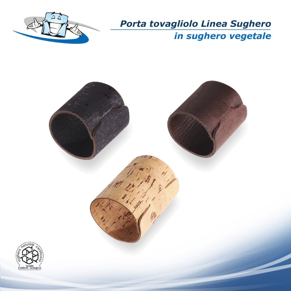 Linea Sughero - Porta tovagliolo Belt in 2 misure in sughero vegetale