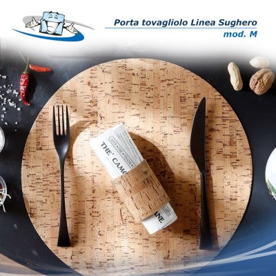 Linea Sughero - Porta tovagliolo Belt in 2 misure in sughero vegetale