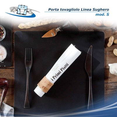 Linea Sughero - Porta tovagliolo Belt in 2 misure in sughero vegetale