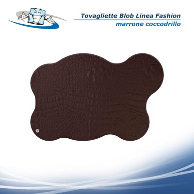 Linea Fashion - Tovagliette Blob disponibili in 2 formati e 3 colori in vera pelle rigenerata