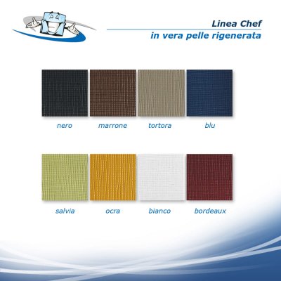 Linea Chef - Porta biglietti da visita disponibili in diversi colori in vera pelle rigenerata