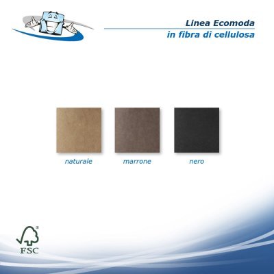 Linea Ecomoda - Taccuino Note Portfolio in 2 formati e 3 colori in fibra di cellulosa