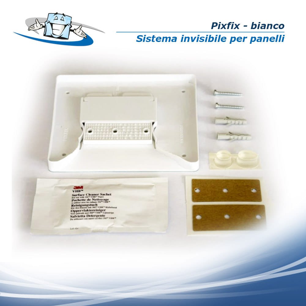 Pixfix - Sistema di fissaggio invisibile per pannelli