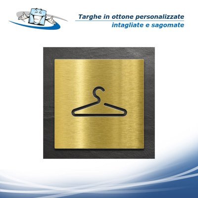 Targhe e targhette in ottone intagliate e sagomate personalizzate
