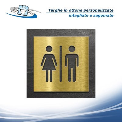 Targhe e targhette in ottone intagliate e sagomate personalizzate