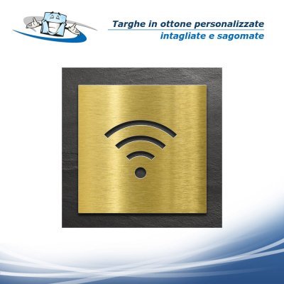 Targhe e targhette in ottone intagliate e sagomate personalizzate