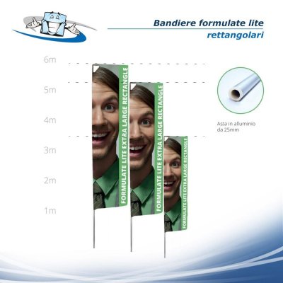 Bandiere - Formulate Lite Rettangolare personalizzabili