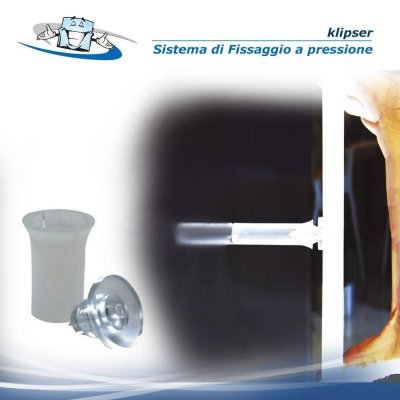 Fisso klipser - sistema di fissaggio a pressione