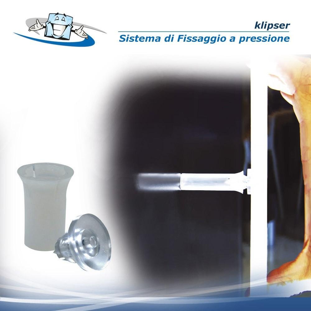 Fisso klipser - sistema di fissaggio a pressione
