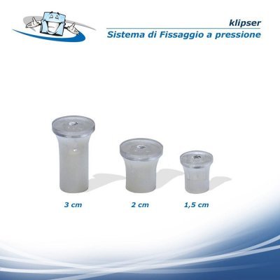 Fisso klipser - sistema di fissaggio a pressione