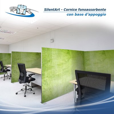 Framframe silentART - Cornice fonoassorbente utilizzabile come parete divisoria o decorazione da interno