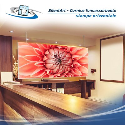 Framframe silentART - Cornice fonoassorbente utilizzabile come parete divisoria o decorazione da interno