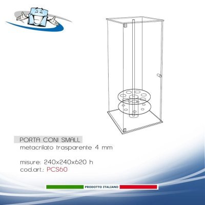 Schema Porta Coni in plexiglass magnum