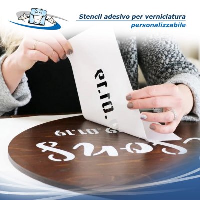 Stencil adesivo per mascheratura personalizzabile con la tua scritta logo disegno segnaletica simboli pittogrammi